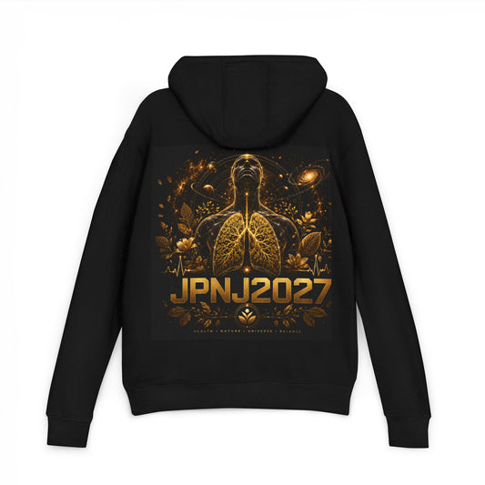 JPNJ2027 Gold Anatomical Lungs Hoodie